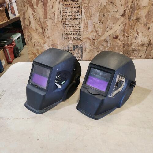 2 Auto darkening welding helmets