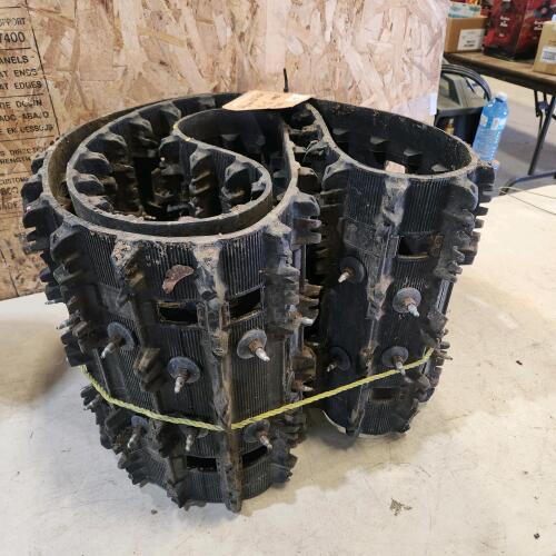 120" studded snowmobile track