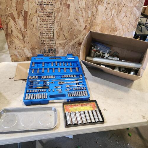 Assorted sockets & exhaust hardware