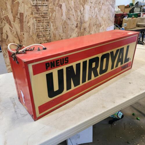 3'x1' Hanging light up metal sign