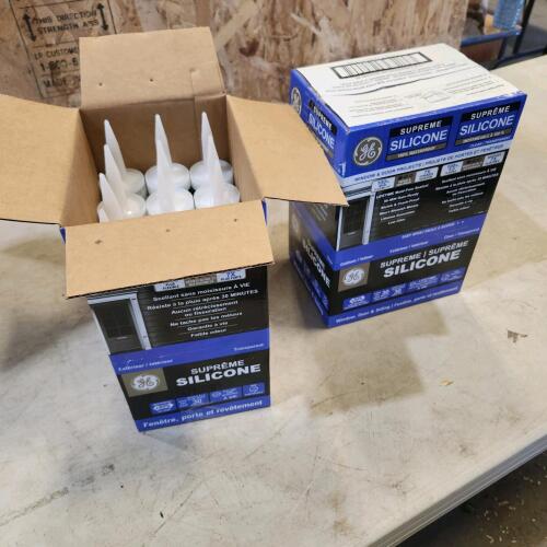 24 Tubes of clear silicone