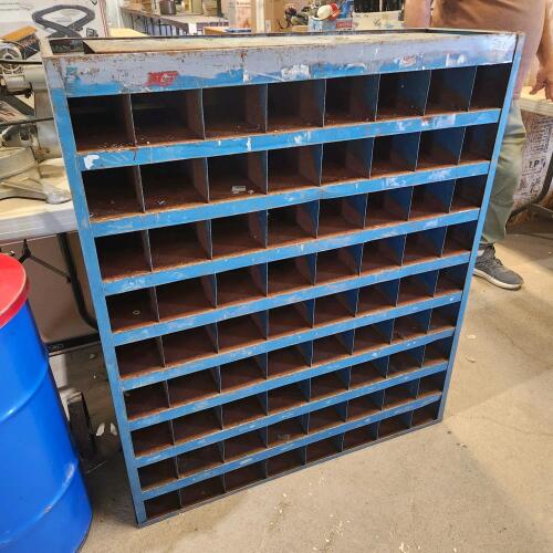 36"W 42"T 12"D Metal bolt bin