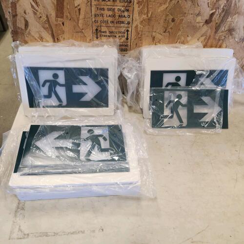 3 Exit signs