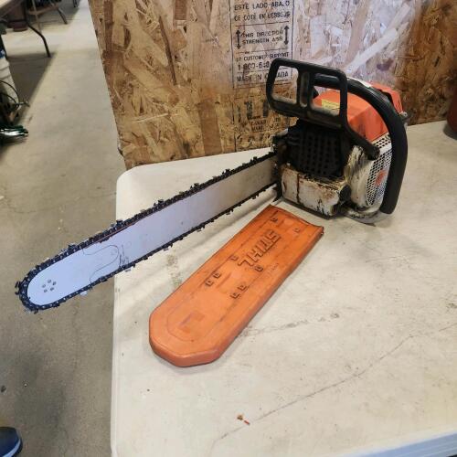 Stihl 038 20" working chainsaw