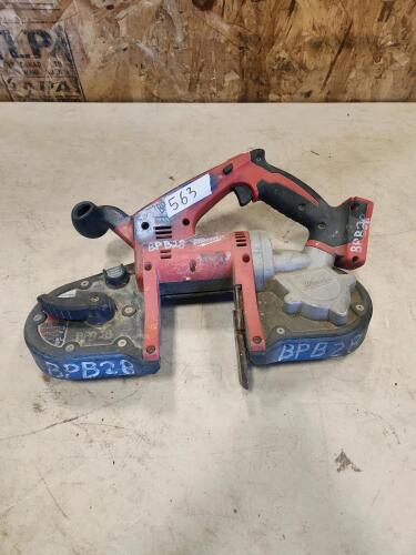 Milwaukee M18 4" bandsaw missing blade