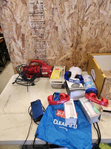 Budweiser & Bud light headphones, beer accessories, etc