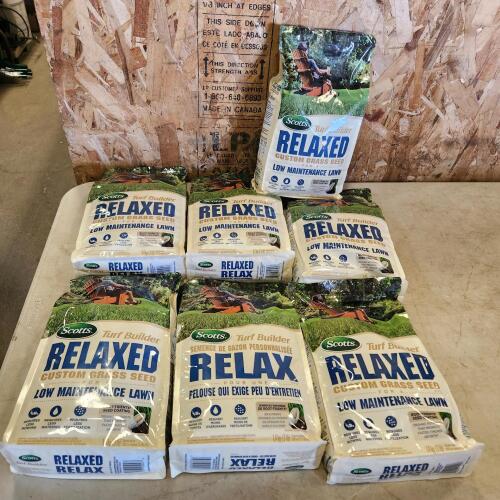 7 Bags of grass seed