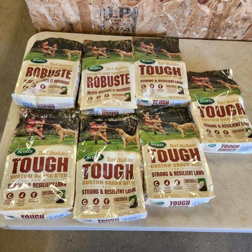 7 Bags of grass seed