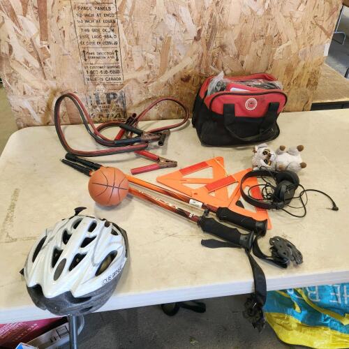 Roadside safety kit, walking sticks, etc.