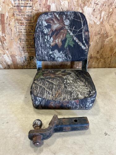 Boat seat, 2&rdquo; hitch
