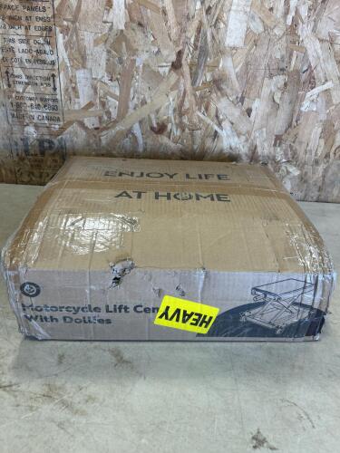 Unused motorcycle lift