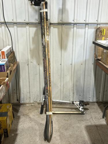 Wooden hockey sticks, folding scooter