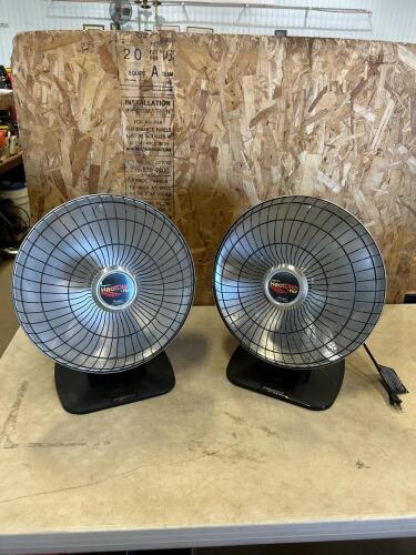 2 heat dish heaters