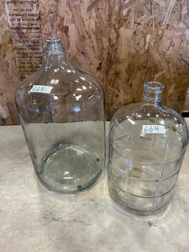 6 1/2gal & 11L Glass jugs