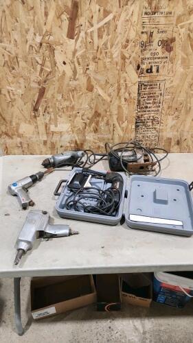 Jigsaw, dremmel, drill, air tools