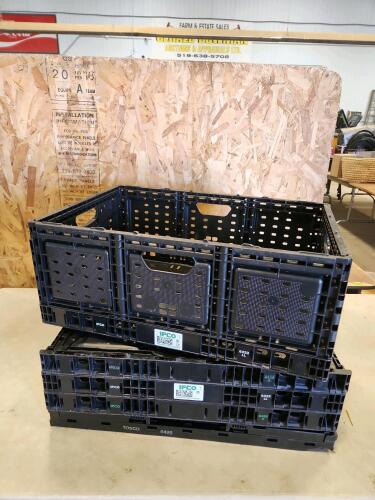 6 collapsible crates