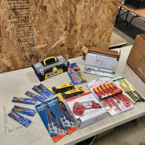 Assorted unused tools