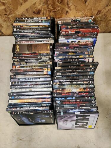 62 DVDs