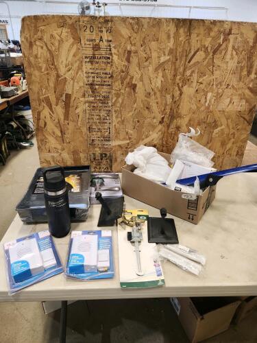 Milwaukee water bottle, doorbells, door handles, brackets, etc