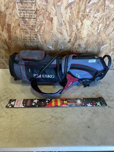 Unused kids golf bag, sparklers