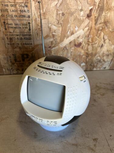 Vintage soccer radio black & white TV