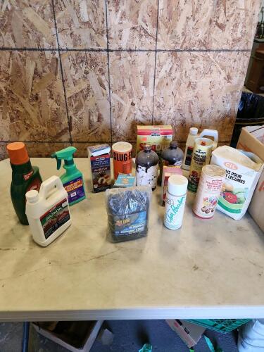 Assorted garden & insect sprays