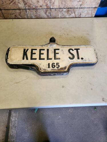 Vintage street sign