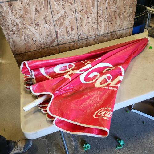 Coca-Cola patio umbrella