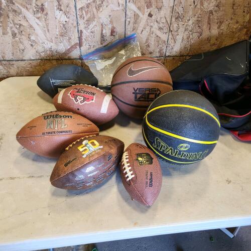 Footballs & basketballs
