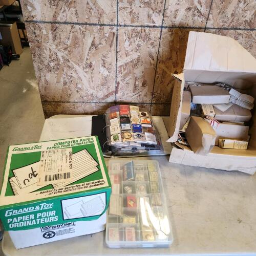 Computer paper & matchboxes