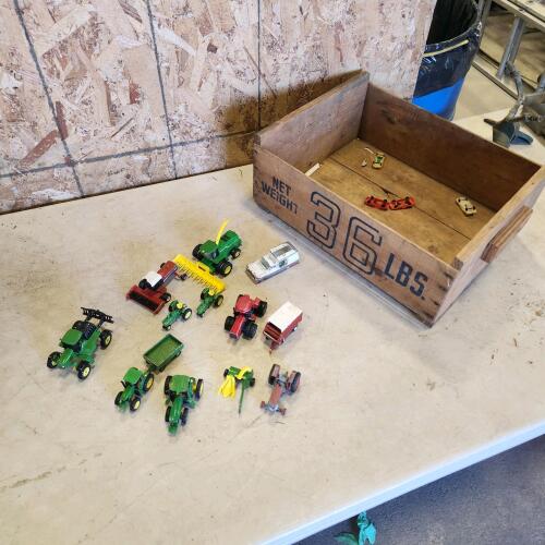 Assorted farm toys