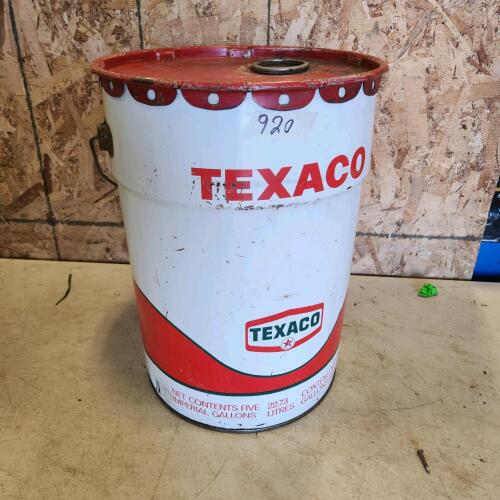 5 Gal metal texaco can