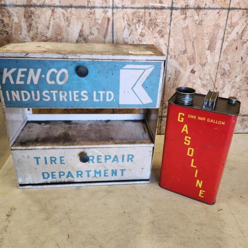Metal cabinet 16"H 16"W, fuel can