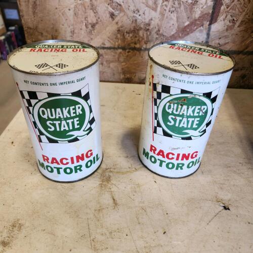 2 Sealed oil cans