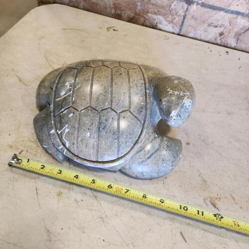 Soap stone turtle w minor damage