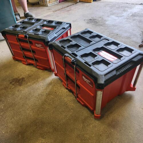 Milwaukee packput toolboxes 21"L 15"W 14"H