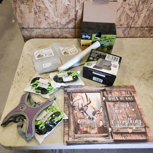 Cabinet handles, dog leashes, sanders, etc.