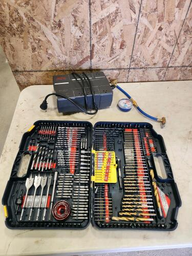 Drill bit kit,uninterrupted power supply, gauge