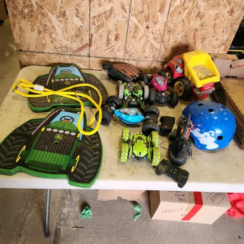 JD swings, assorted kids toys