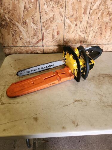 McCulloch chainsaw w 16" bar has not run in a while