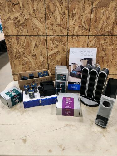 Coffee pod storage containers, bathroom hardware, samsung camera cases, vintage unsealed foundation