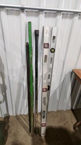 4' Levels & 3 steel bars
