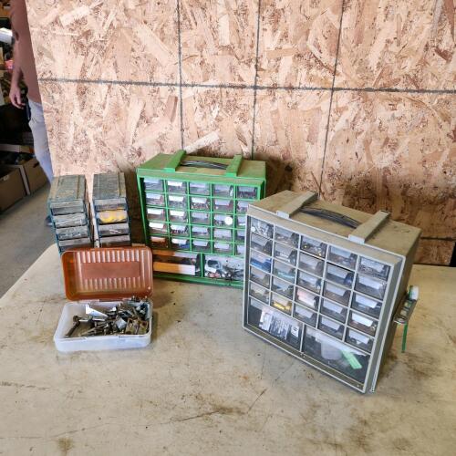 Storage drawers with hardware