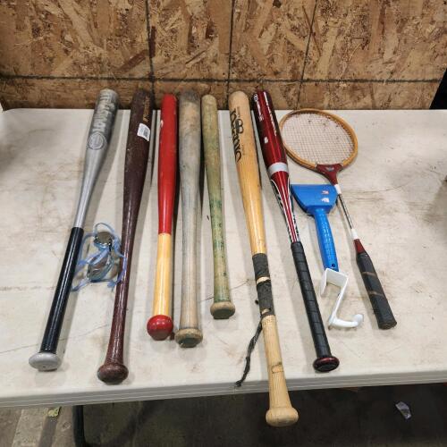 Baseball bats, etc.