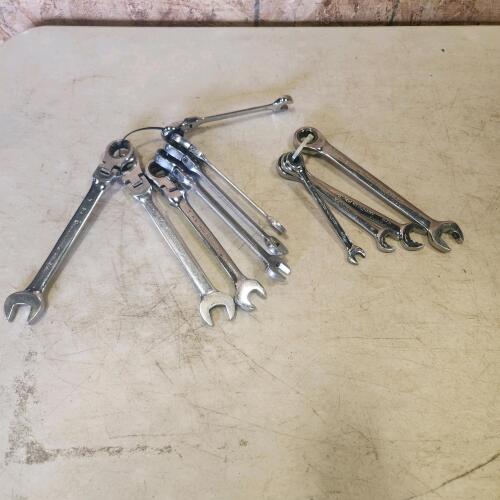 Mastercraft Maximum SAE partial ratcheting gear wrench sets