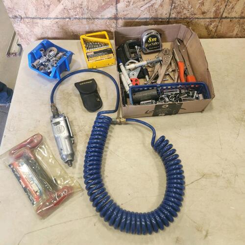 Blue point 3/8" air impact & various tools