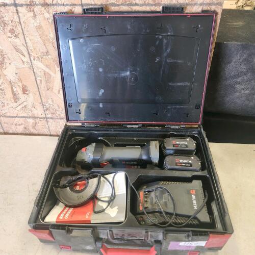 18V Angle grinder w batteries & charger