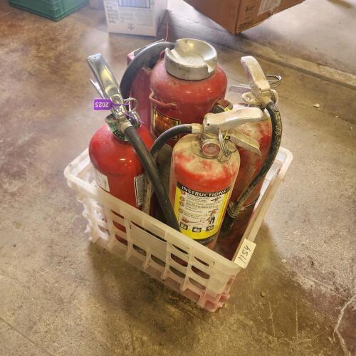 4 Charged fire extinguisher