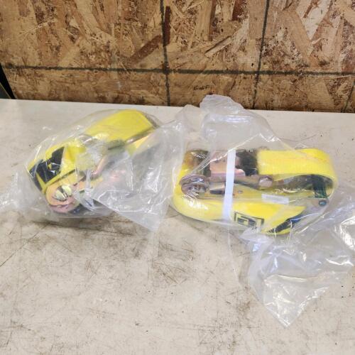 2 New 2" ratchet straps