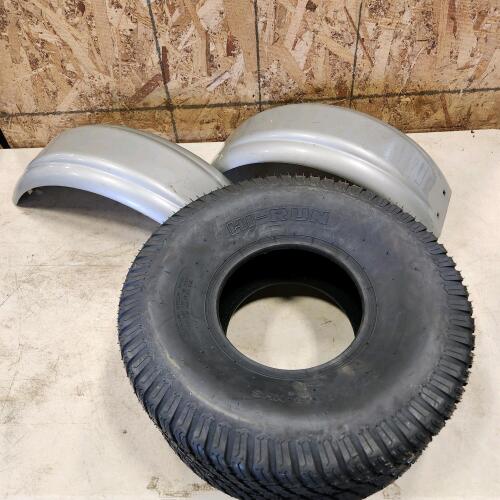 Trailer fenders, new 20x8.00-8 tire